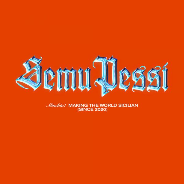 Maglietta Semu Pessi Orange - Simbolo di saggezza siciliana e ironia.